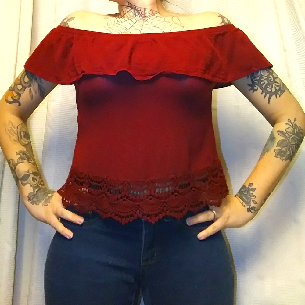 Ambiance Off the Shoulder Crop Top